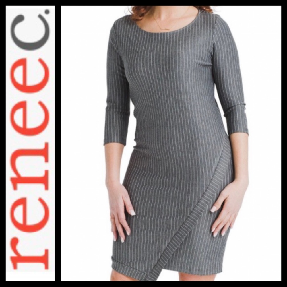 NWOT Renee C. Striped Bodycon Dress